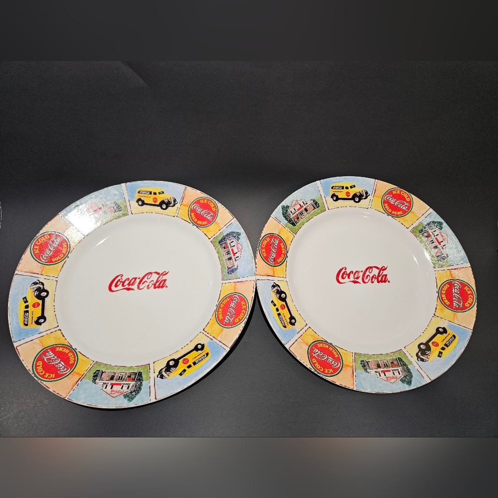 2 Good Ol' Days Coca-Cola Plates